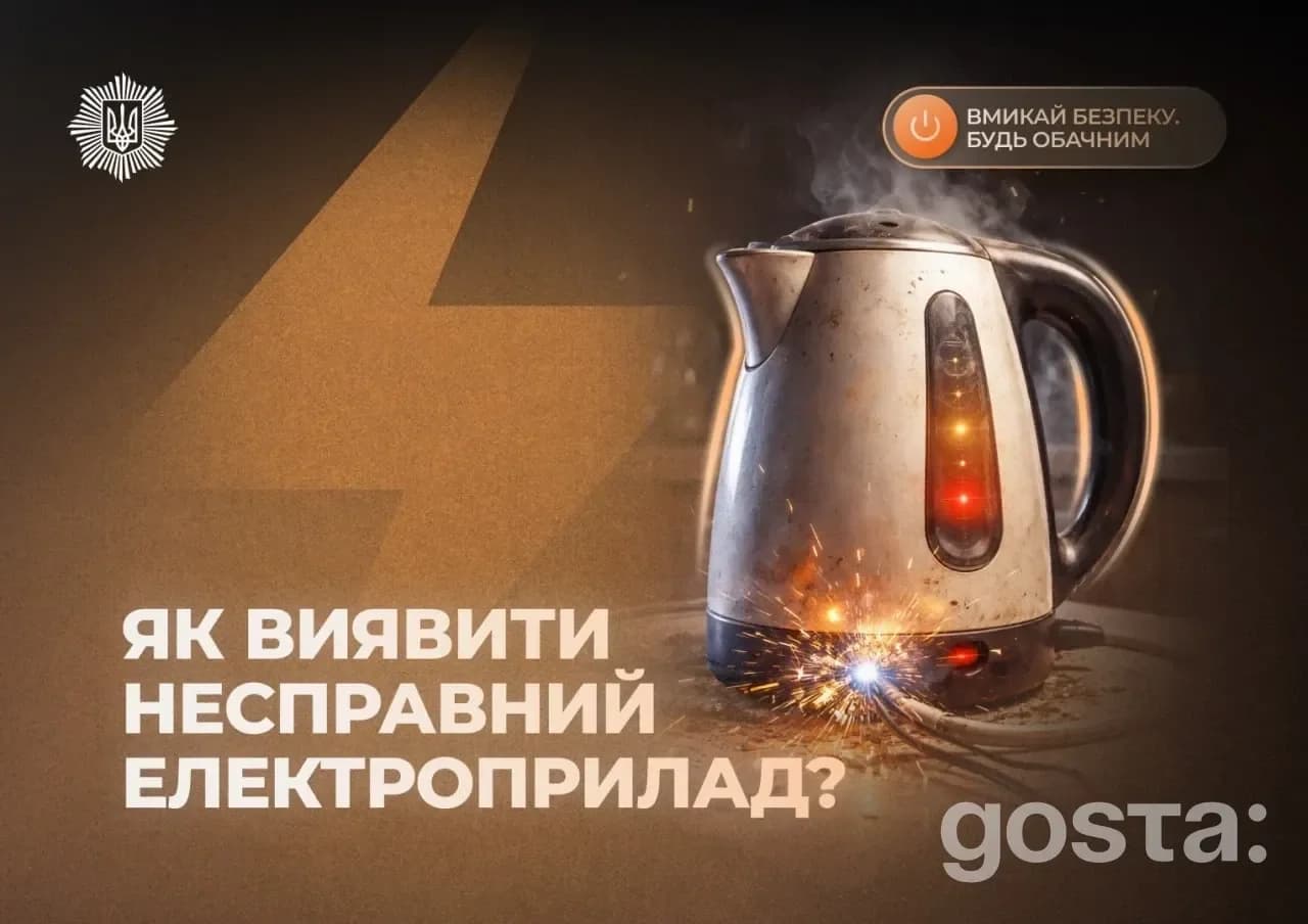 Електроприлади під контролем: як уникнути пожеж – офіційні правила та понад 1 200 загорянь від початку року