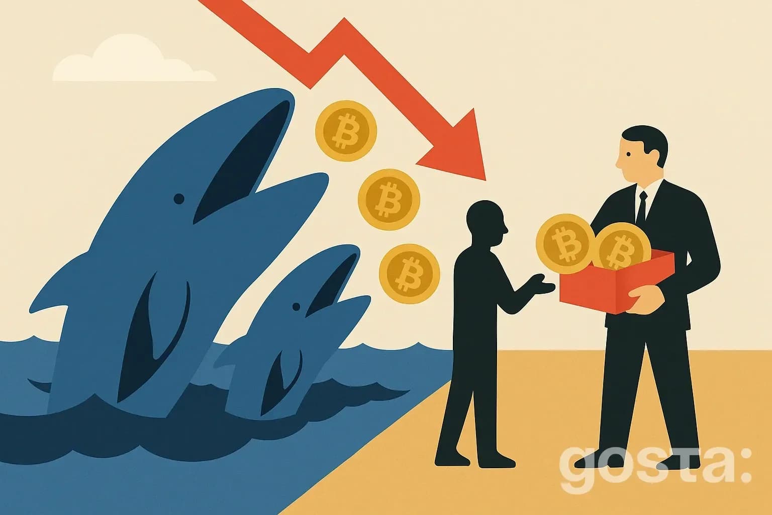 Біткоїн-кити розпродали рекордні 115 000 BTC: що це означає для ринку?