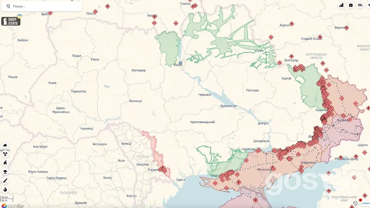 Діп Стейт - мапа бойових дій в Херсоні - 2024