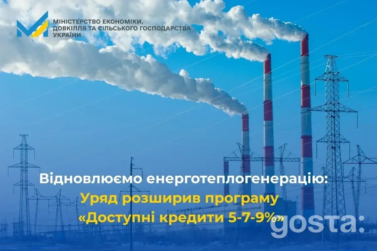 Відновлюємо енергогенерацію: кредитна програма 5-7-9% для бізнесу, Кабінет Міністрів України, димові труби.