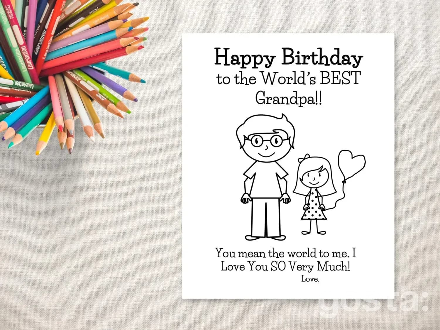 Birthday wishes for grandpa from his grandchildren