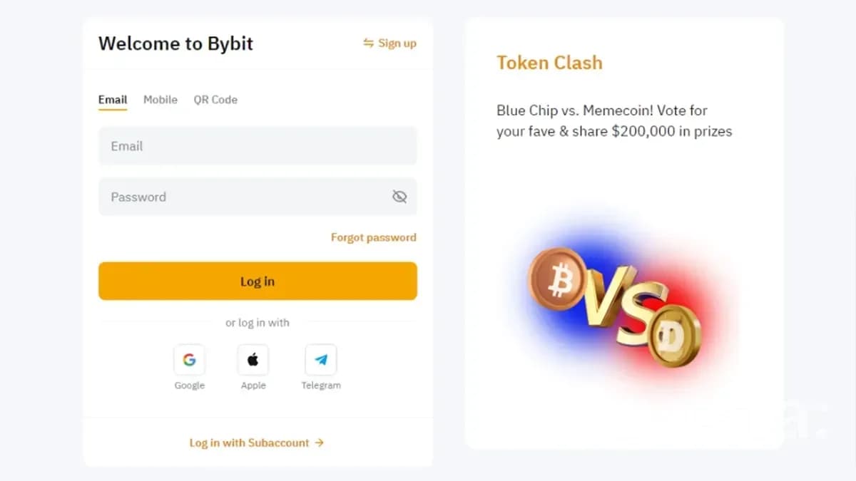 Реєстрація на криптобіржі ByBit