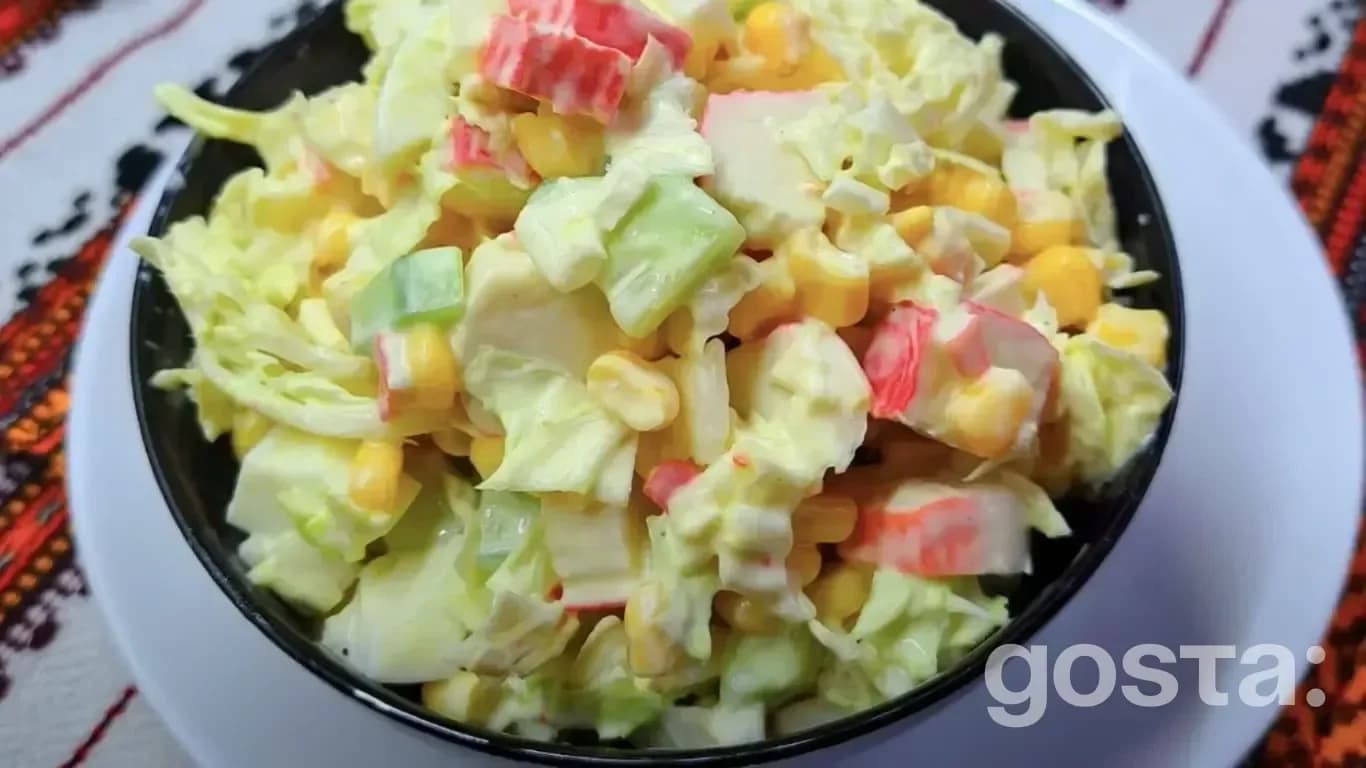 Crab stick salads without rice