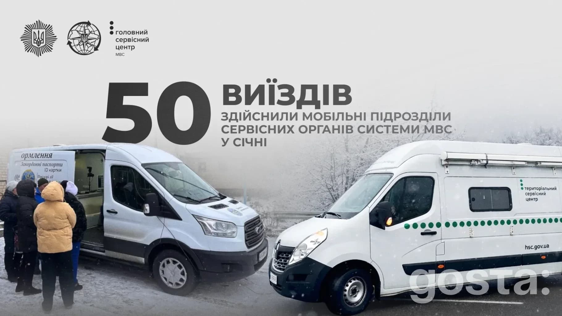 Скільки сервісних послуг МВС надали біля фронту за січень: офіційні цифри від Климeнка