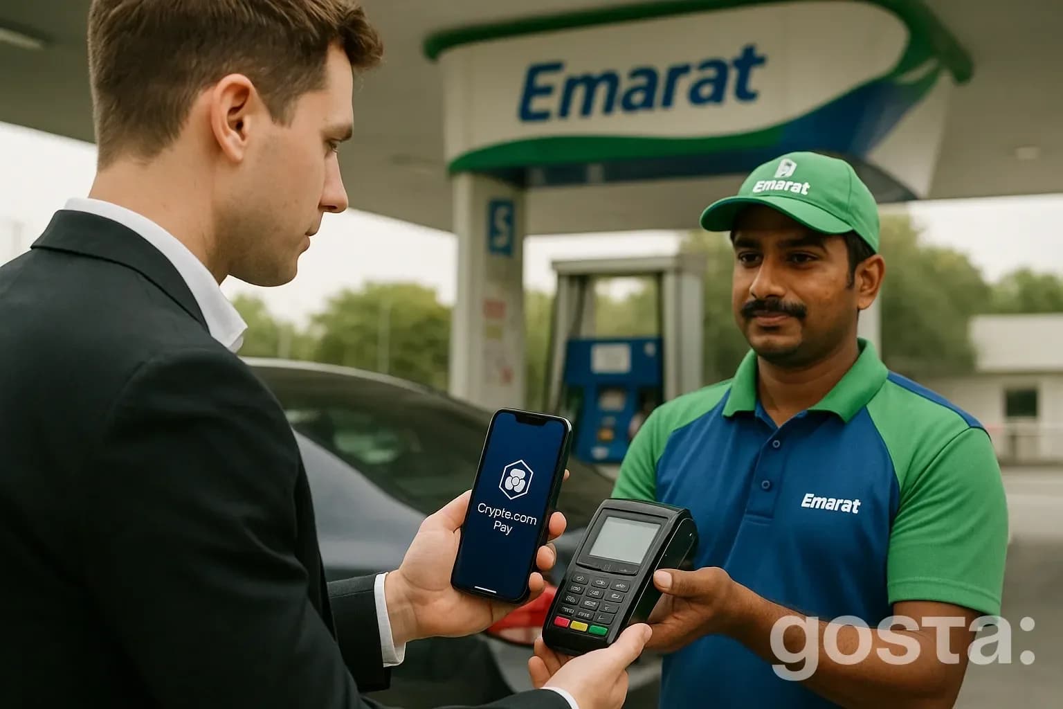 Emarat та Crypto.com запускають оплату криптовалютою на заправках у MENA