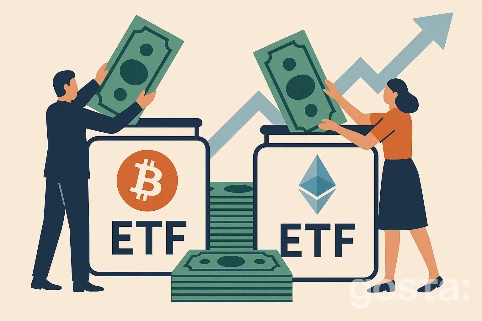 Зростання інвестицій у спотові біткоїн-ETF: надходження перевищили $552 млн