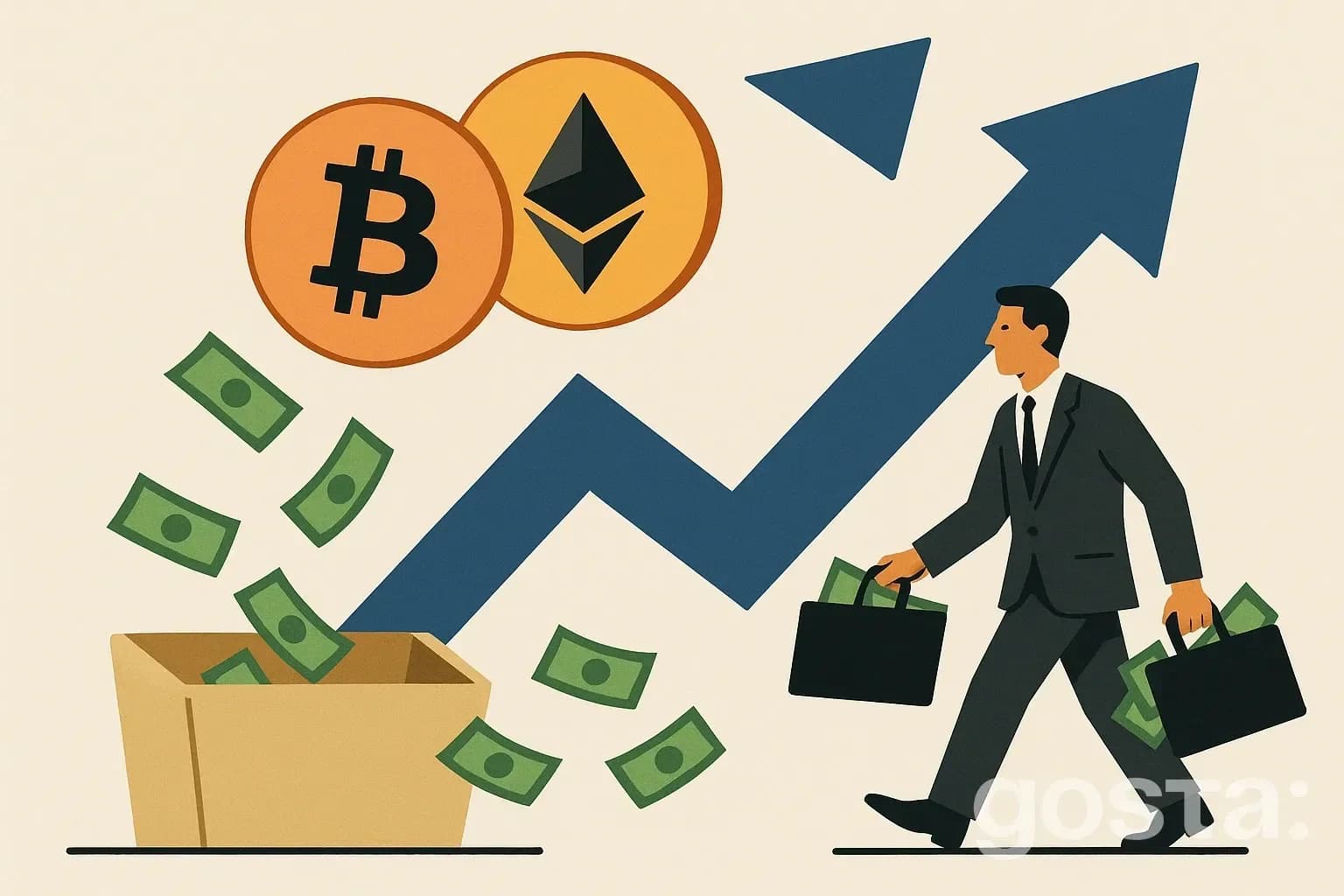 Спотові біткоїн- та Ethereum-ETF зросли на $1,4 млрд: чого чекати далі?
