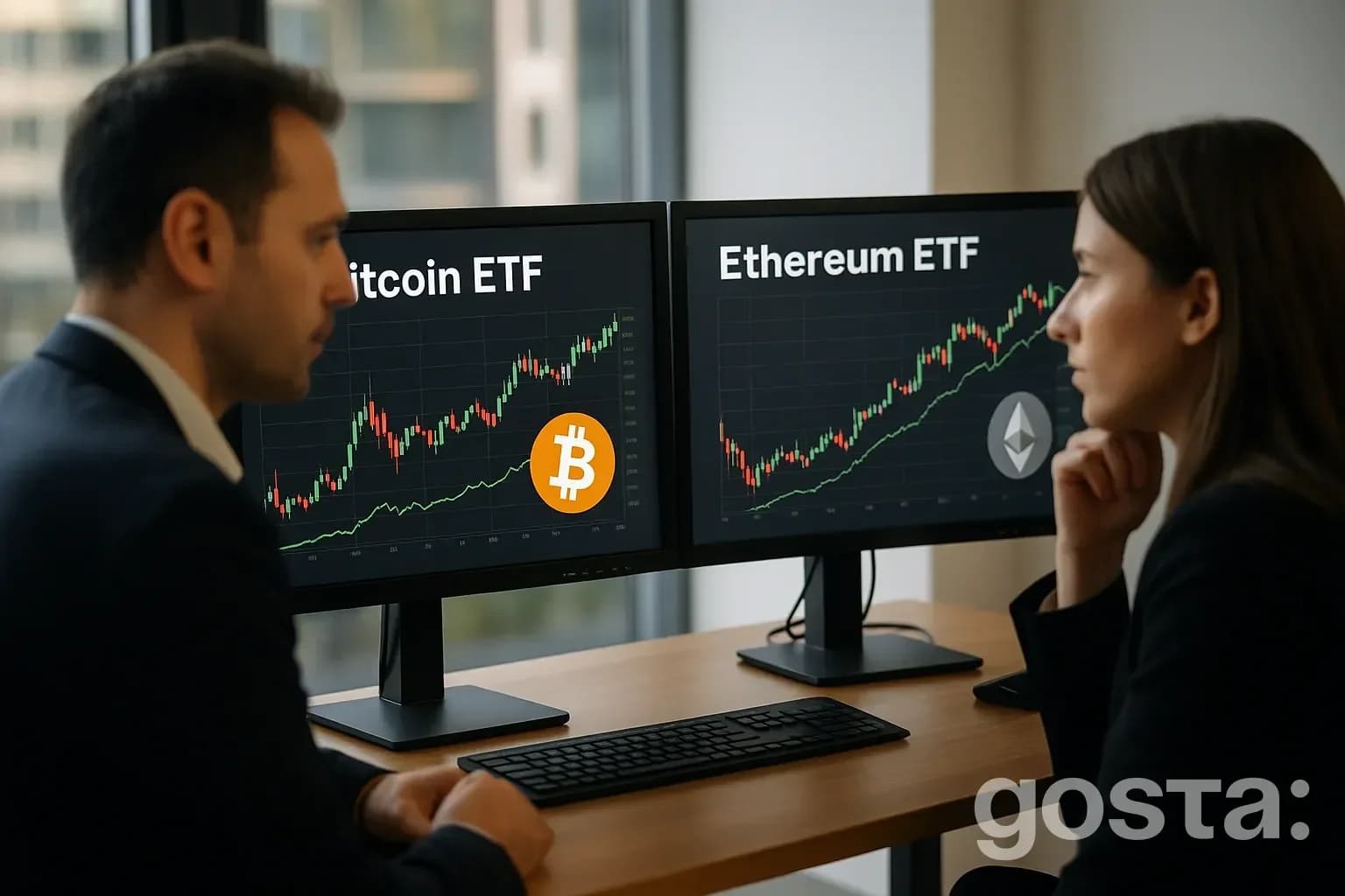 Позитивна динаміка спотових біткоїн- та Ethereum-ETF за тиждень
