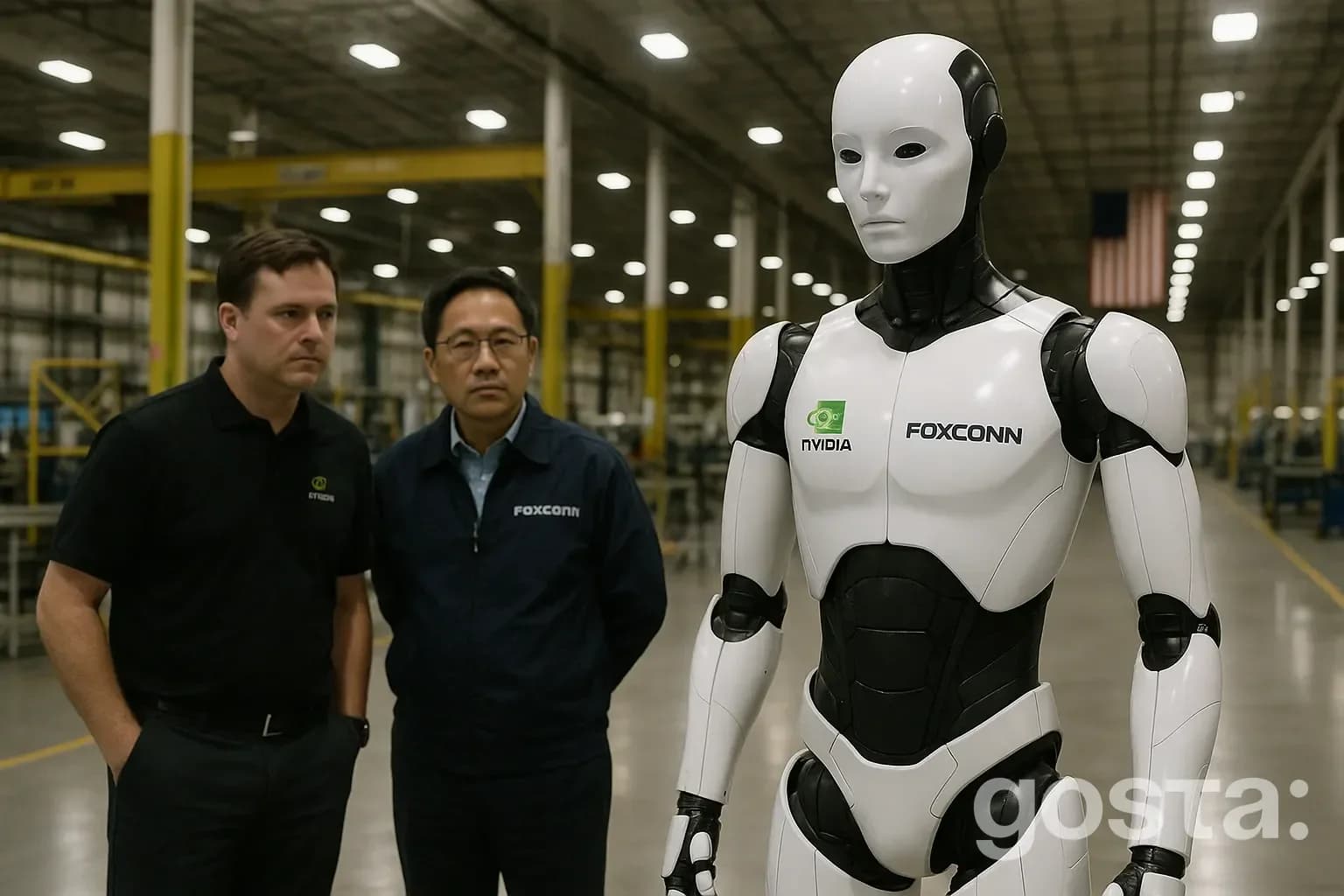 Гуманоїдні роботи на заводі Foxconn: нова ера виробництва серверів Nvidia