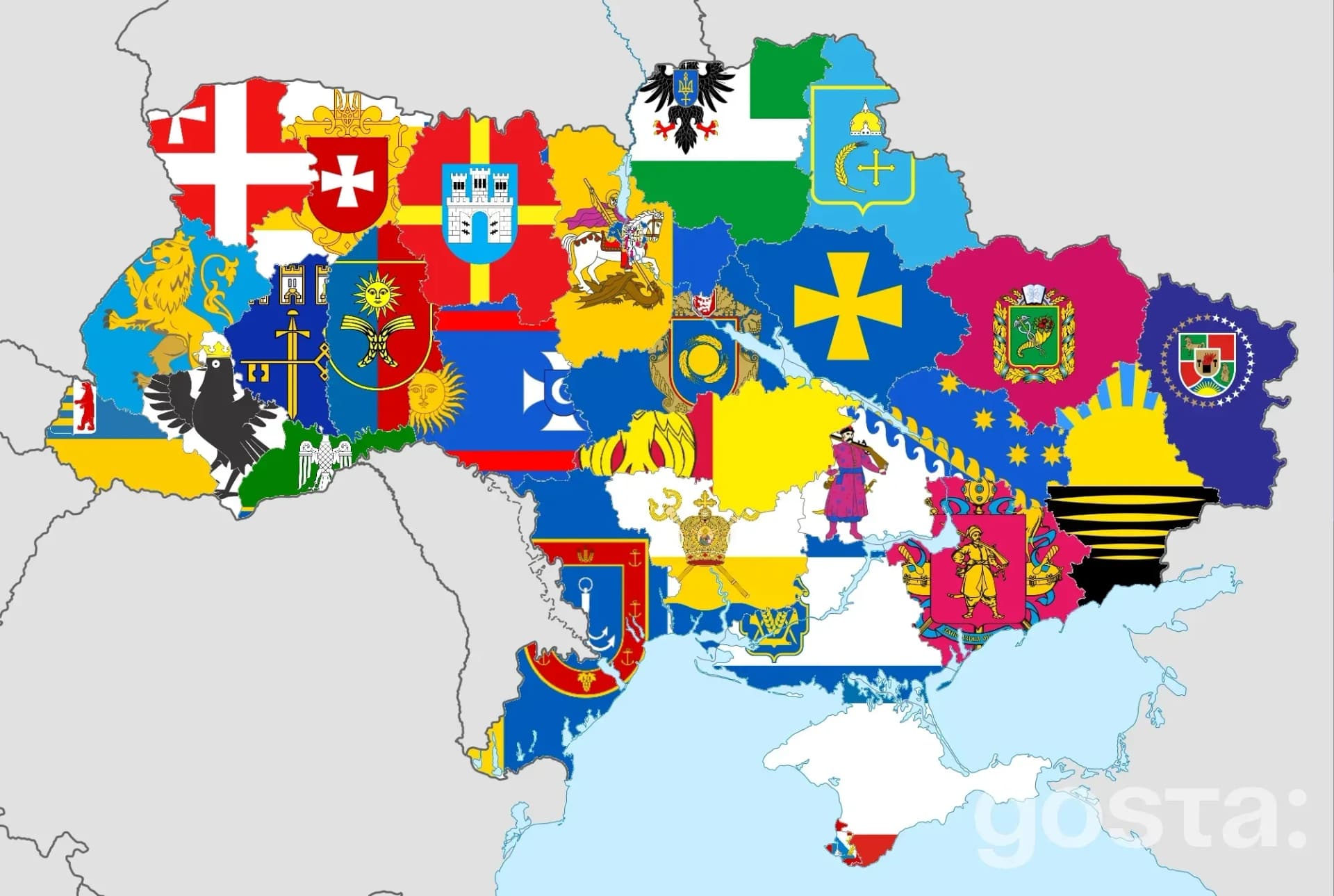 How many regions are in Ukraine