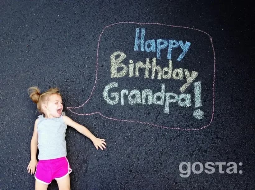 How to greet grandpa on his birthday?