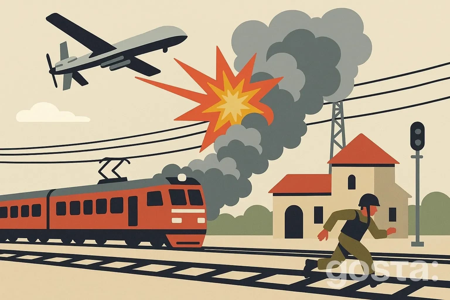 Атака безпілотників на залізничну станцію «Арчеда» у Фролово: пожежа та можливі наслідки