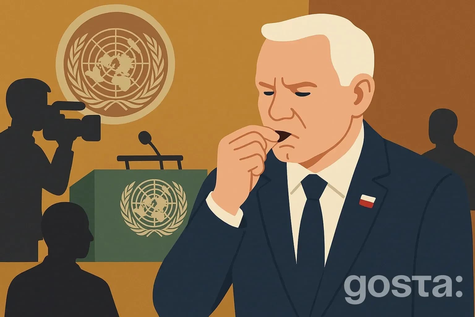 Скандал на Генасамблеї ООН: президент Польщі Навроцький вжив снюс під час засідання