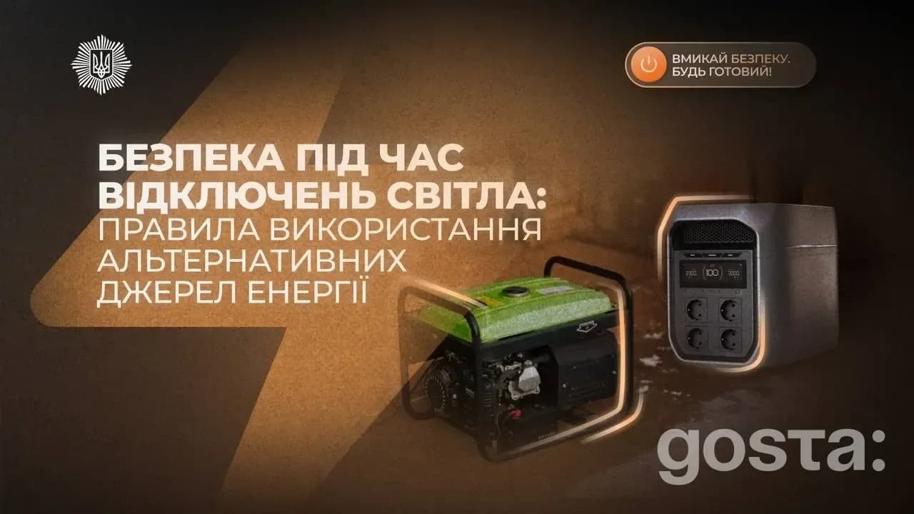 Відключення світла: як безпечно користуватися альтернативними джерелами живлення – головні правила МВС