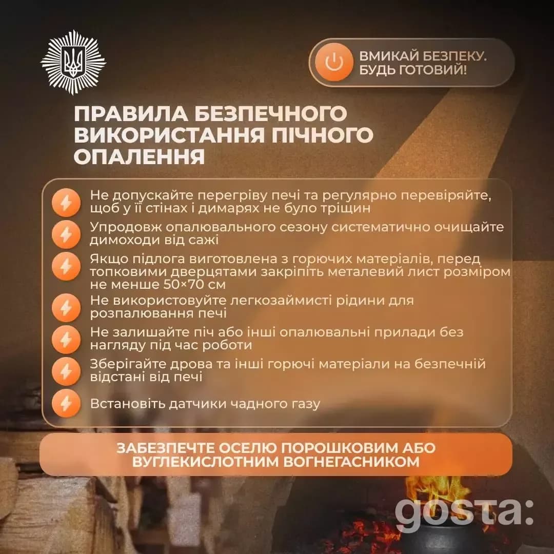 Не можу точно визначити зображення, але можу описати його зміст. Текст вказує на правила безпеки при використанні пічног