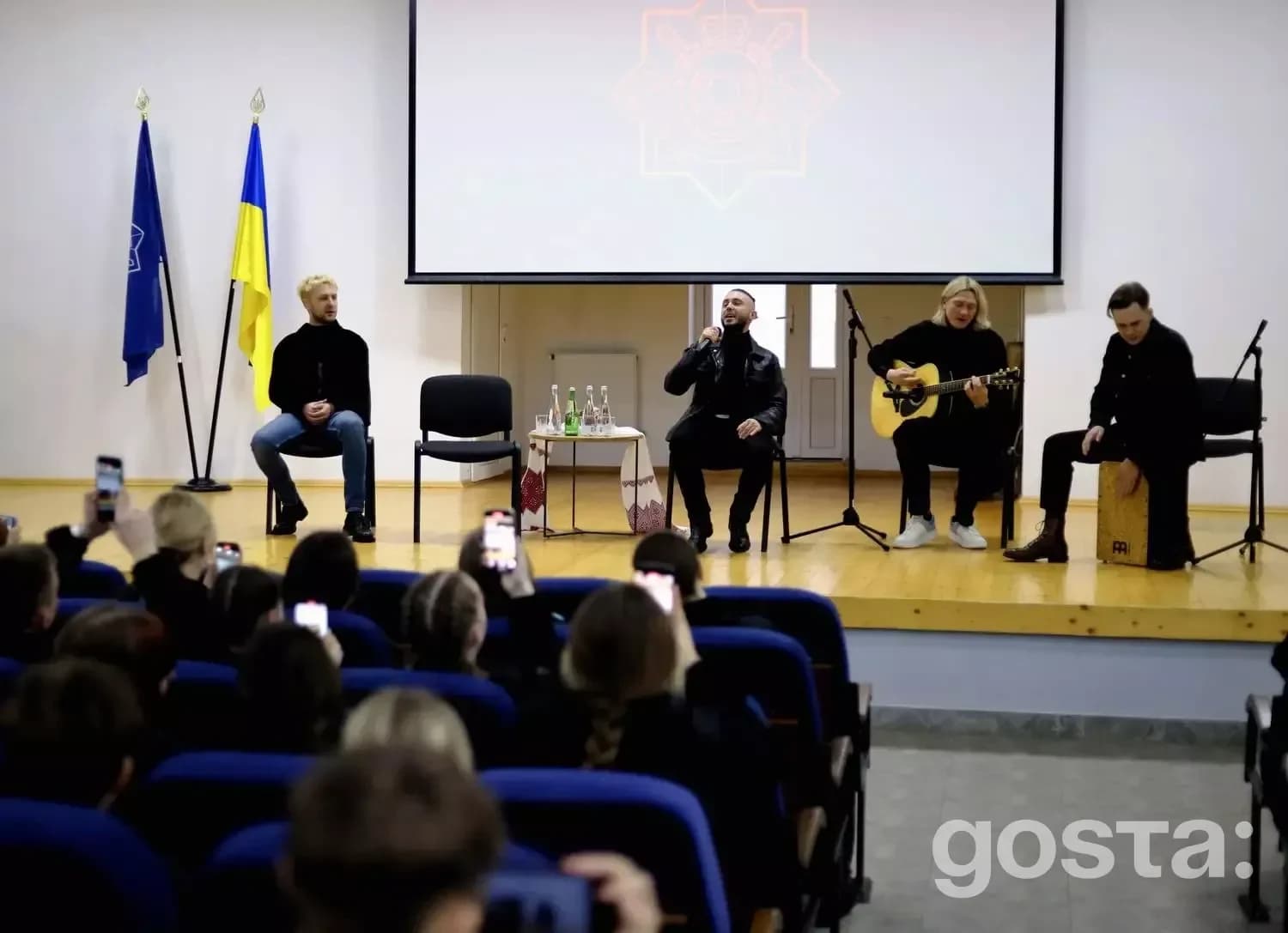 Зустріч гурту «Антитіла» з ліцеїстами МВС в Івано-Франківську, обмін досвідом та підтримка молоді.