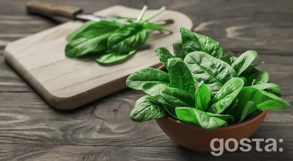 Шпинат – продукт для збалансованого харчування