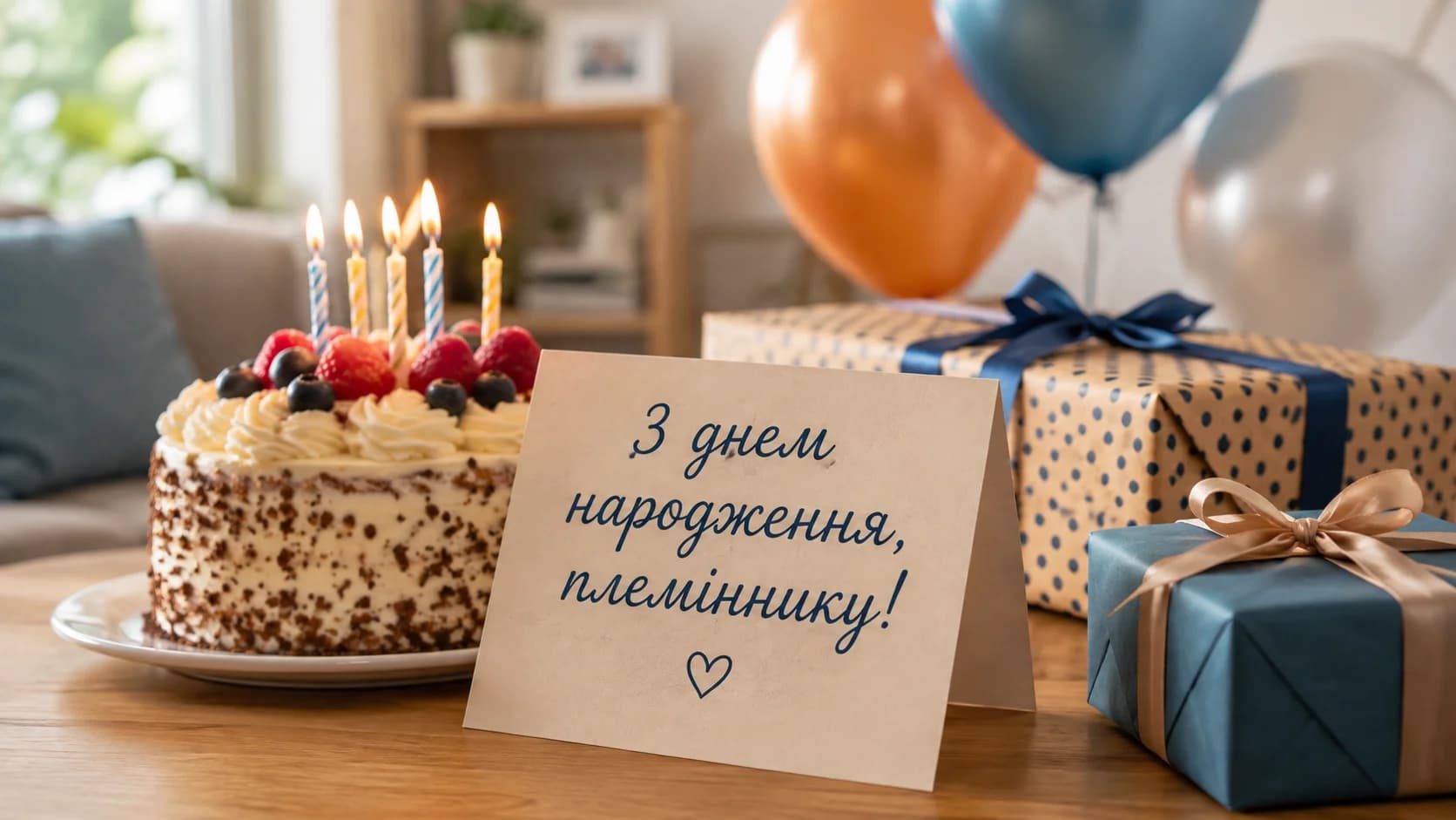 З днем народження племіннику: щирі слова, короткі та красиві привітання