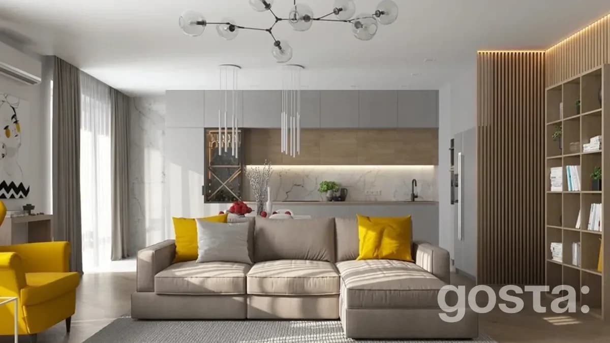 Living Room Design 2024: Color Contrasts
