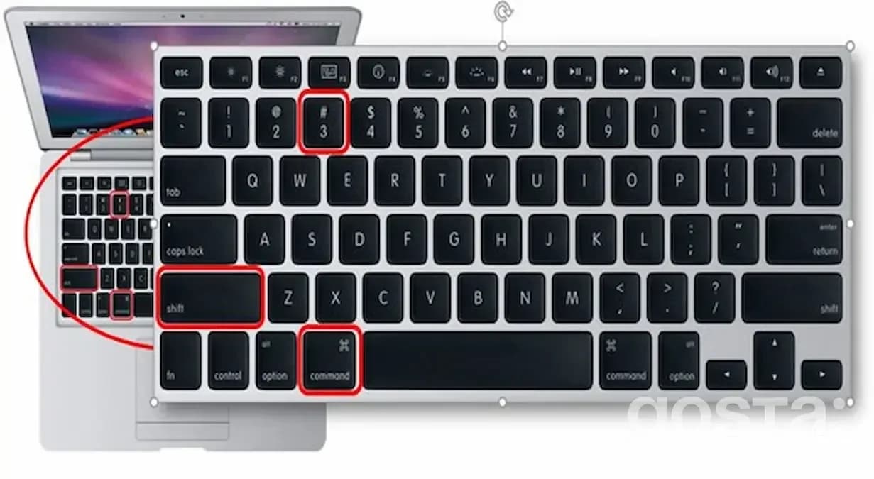 Які клавіші дозволяють зробити знімок всього екрану на MacBook?