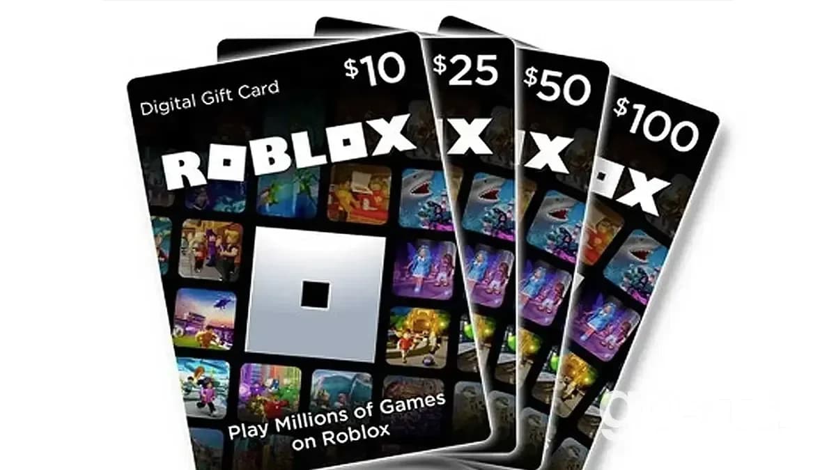 Plastic gift card Roblox