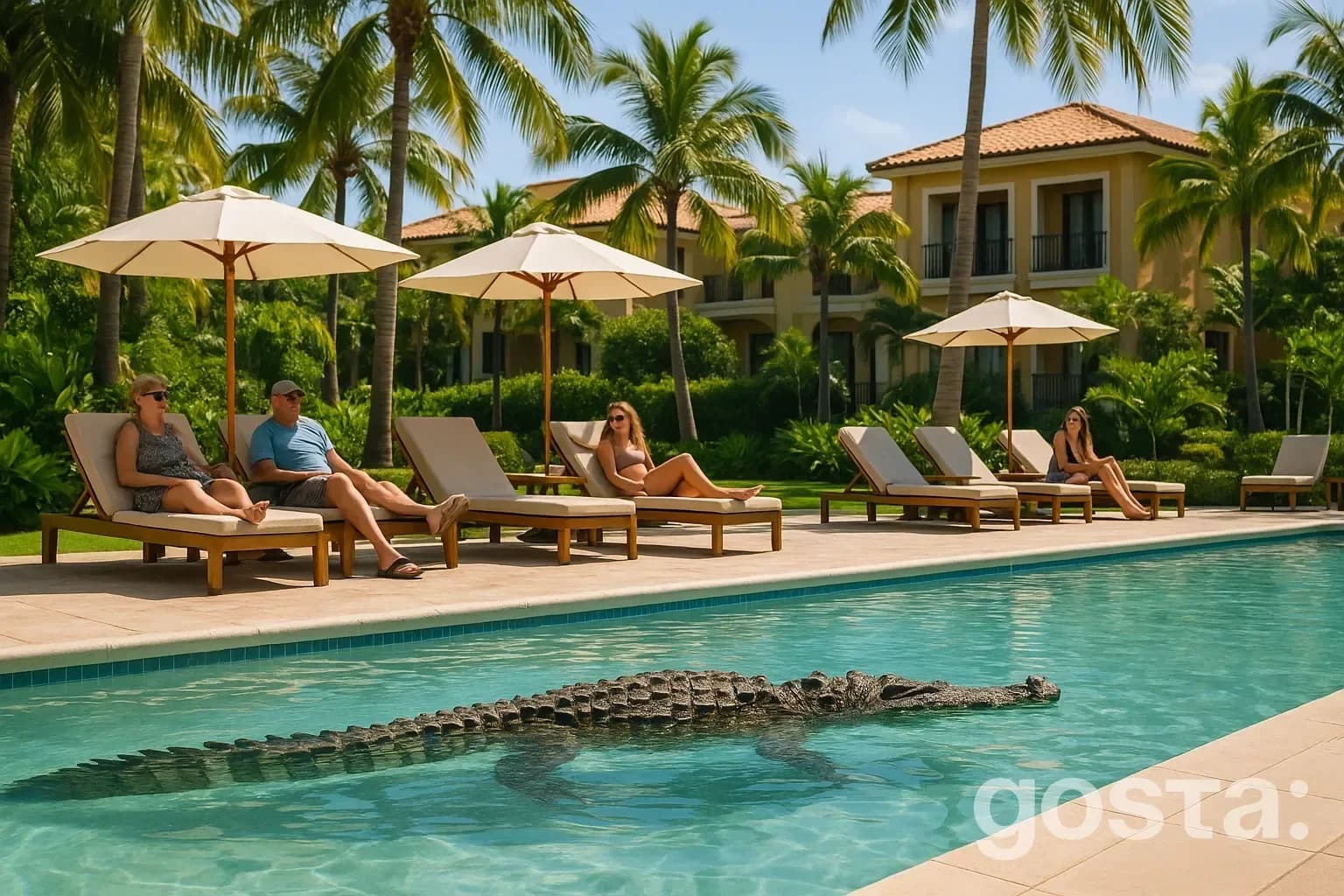 Крокодил у басейні курорту Квінсленду: як рептилія опинилася біля Sheraton Mirage і що зробили рейнджери?