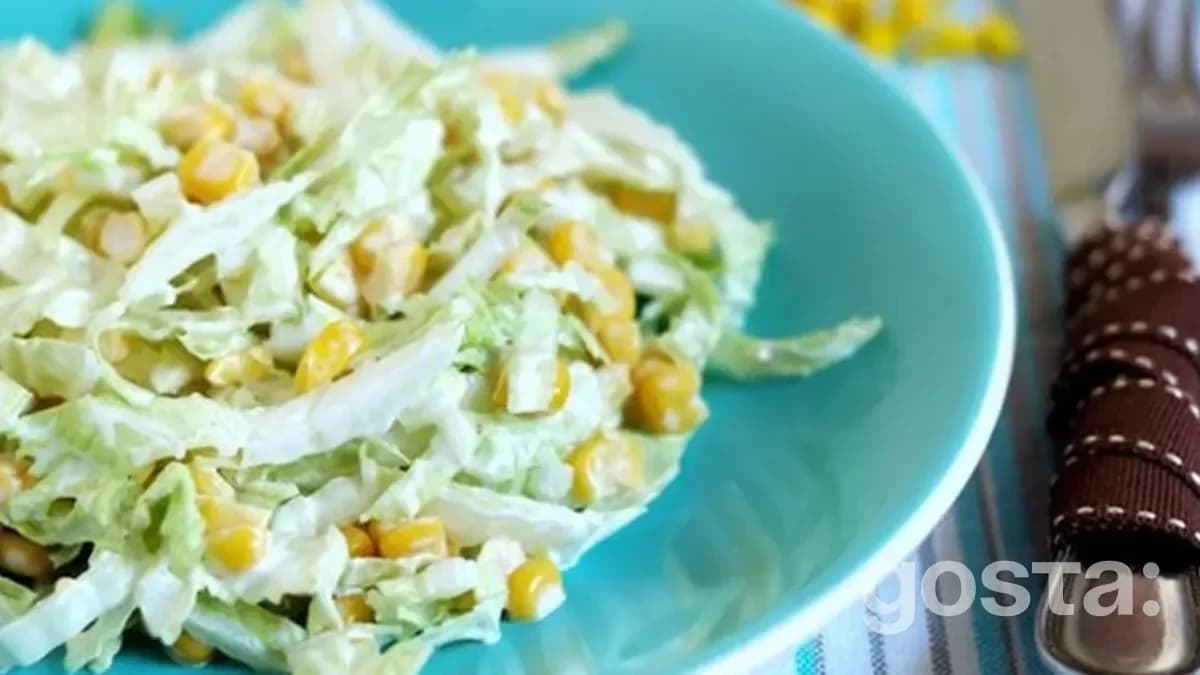 Simple Napa Cabbage And Corn Salad