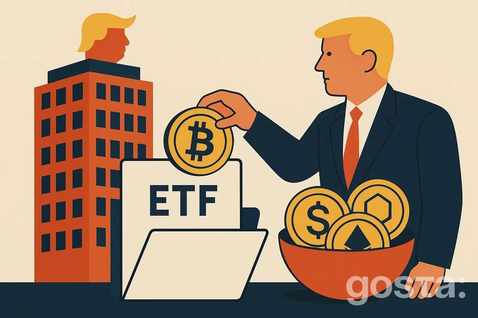 Trump Media запускає новий криптовалютний ETF з блакитними фішками