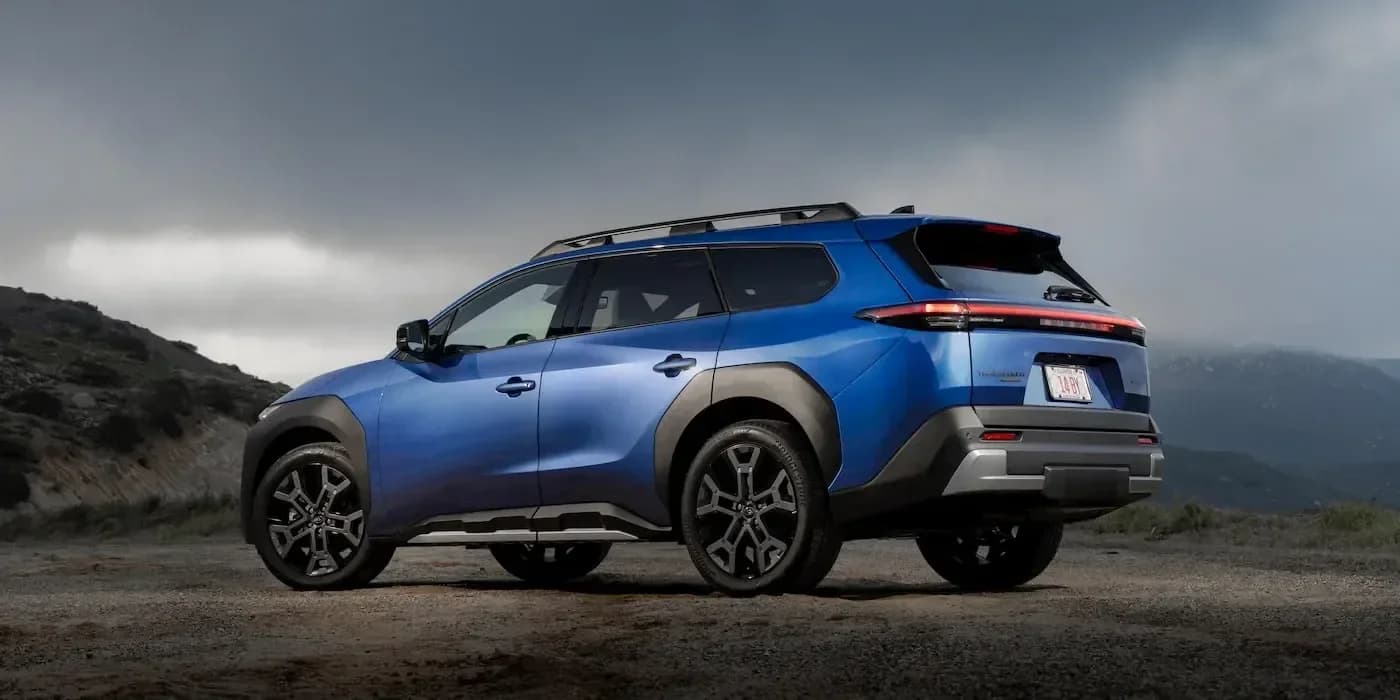2027 Subaru Trailseeker EV with 18-inch alloy wheels and X-MODE system