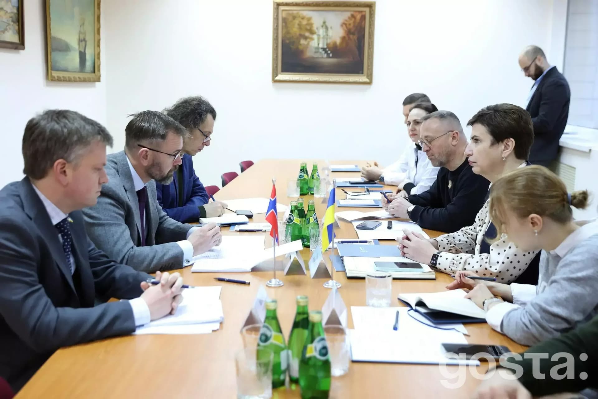 Alt text: "Meeting on medical cooperation between Ukraine’s Ministry of Internal Affairs and Norway; discussing healthca