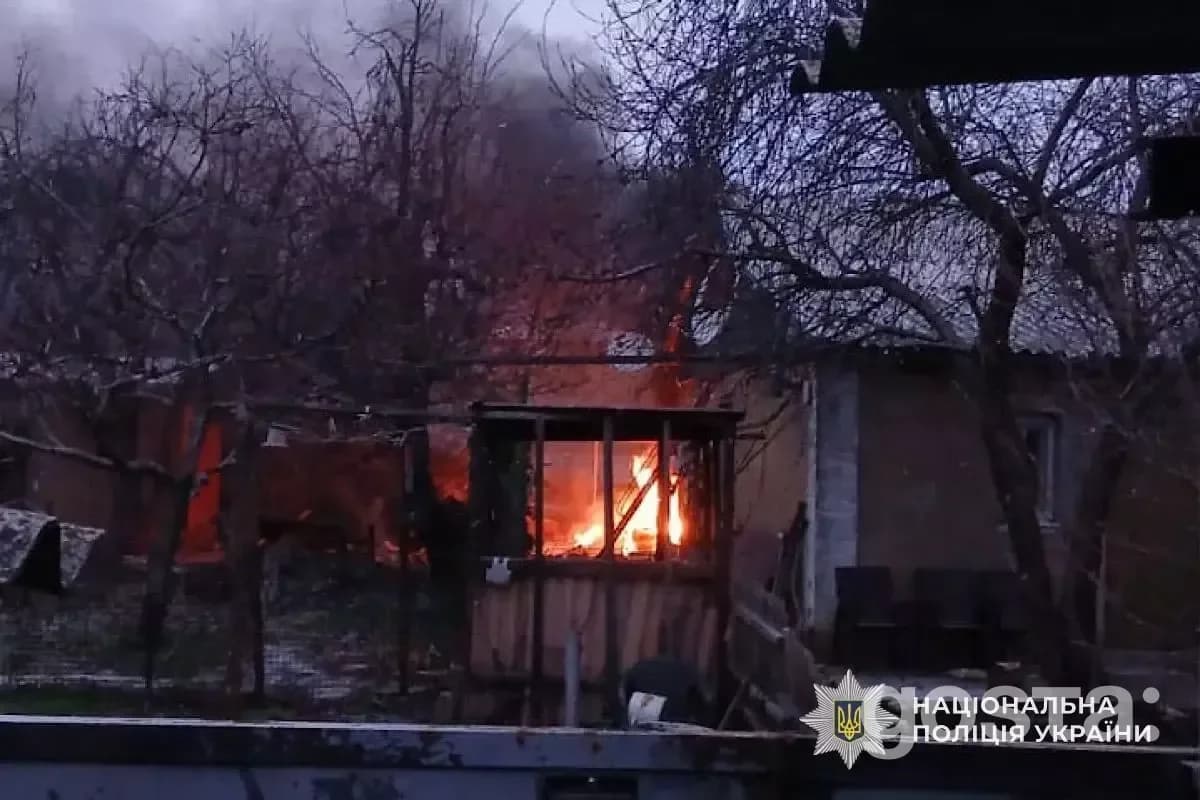 Emergency responders tackle fires from a Russian missile attack in Kyiv, showing the aftermath and destruction caused.