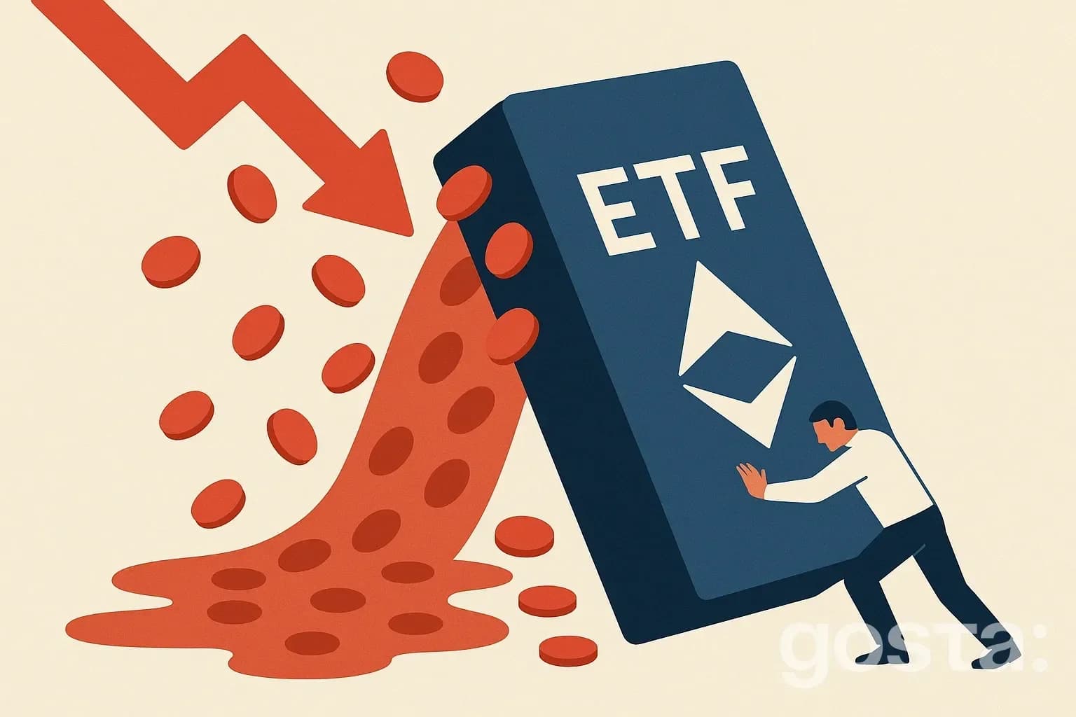 Зниження інвестицій в Ethereum-ETF та зростання біткоїн-ETF: аналіз ринку
