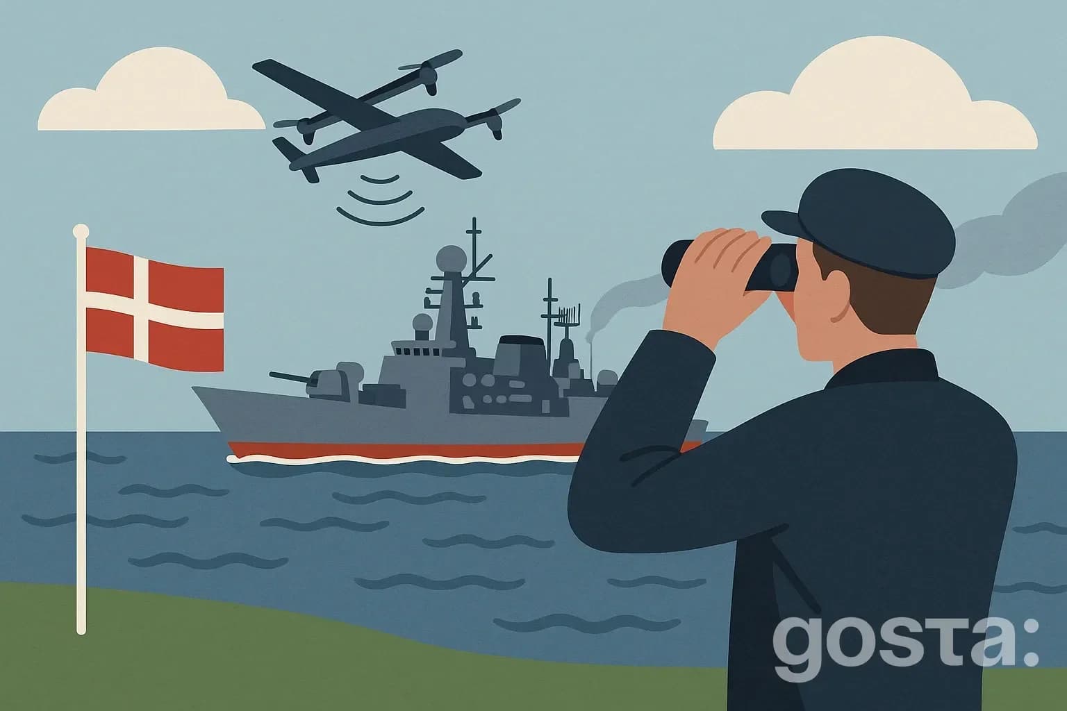 Російський корабель біля берегів Данії: розвідка чи база для дронів?