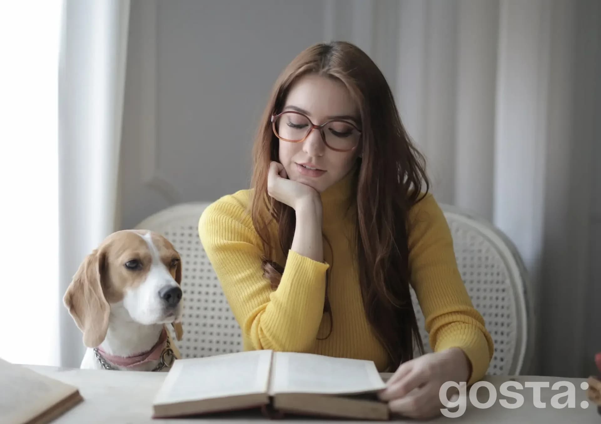 Дівчина читає книжку за столом Флегматик – загальна характеристика