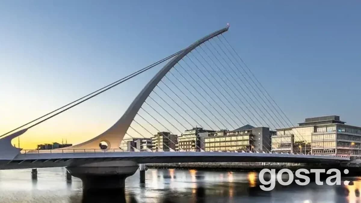 Ireland — a small island country with its capital in Dublin