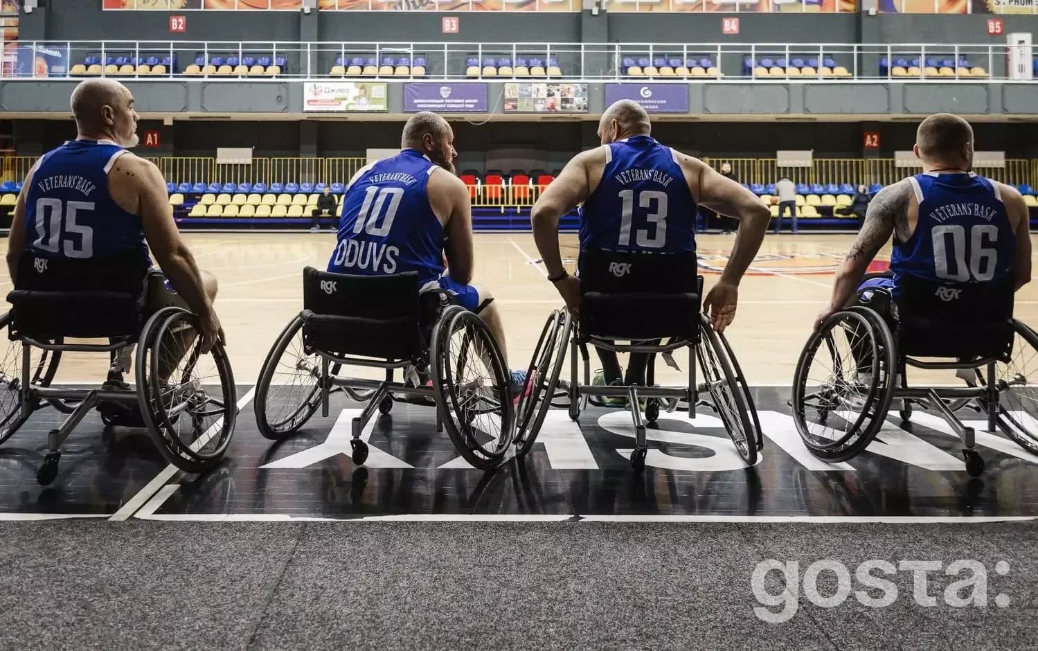 Veterans’ Bask team presentation in Dnipro, promoting adaptive basketball for veterans and showcasing strength and unity