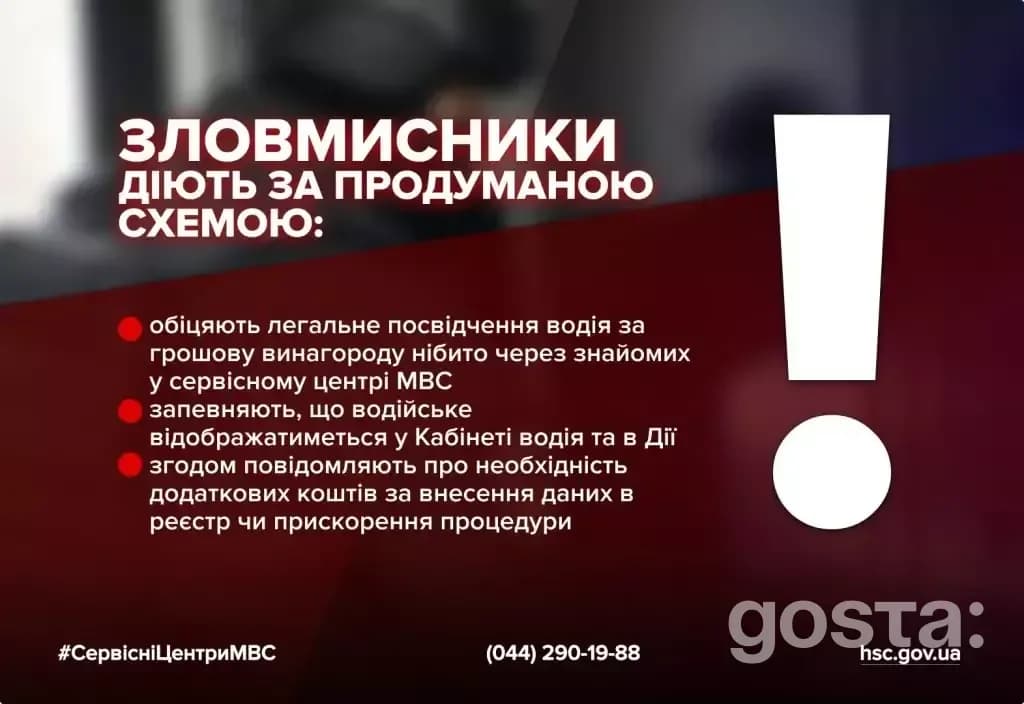 Warning against online fraud for first-time driver's licences; MVS centres stress no postal delivery of legal documents.